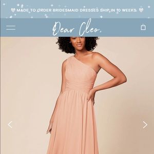 Dear Cleo Bridesmaid Dress: Style - Madison // Color - Sunset